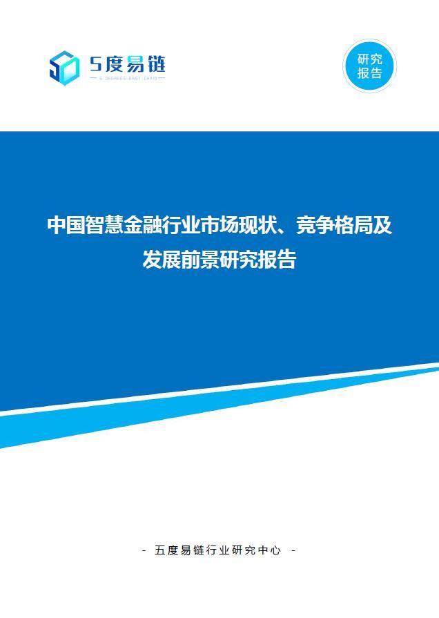 中國智慧金融行業市場現狀、競爭格局及發展前景研究報告